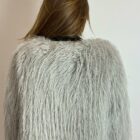 0 9190000076967 WW24C120G le voliere-harper ecopelliccia pelo lungo grey short faux fur with