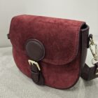 0 9190000078589 M3562 borsa scamosciata con fibbia e tracolla lung,20 h.cm 17