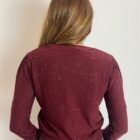 0 9190000080643 MNC_M217 haveone-maglia girocollo manica a sbuffo con micro paillettes