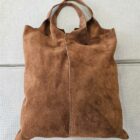 0 9190000078572 M3561 borsa shopper in suede lung. 37 cm h.40