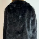 0 9190000076974 WW23C463B le voliere-hope-ecopelliccia con frange rimovibili black oversize faux fur with