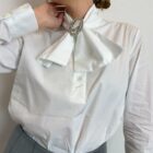 0 9190000080209 TS1942 vicolo-camicia con fiocco con dettaglio gioiello