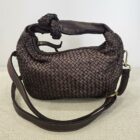 0 9190000077070 M3557 borsa pelle intrecciata piccola lung. cm 26 h.cm 16