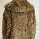 0 9190000077001 WW24C773B le voliere-chole-ecopelliccia con frange in ecopelle brown long curly faux fur